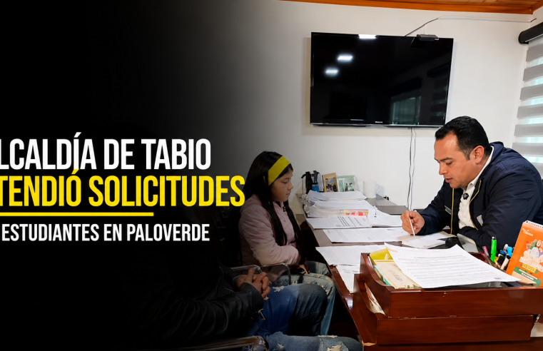 🏫 Alcaldía de |Tabio| atendió solicitudes de estudiantes en sede educativa Paloverde + Video