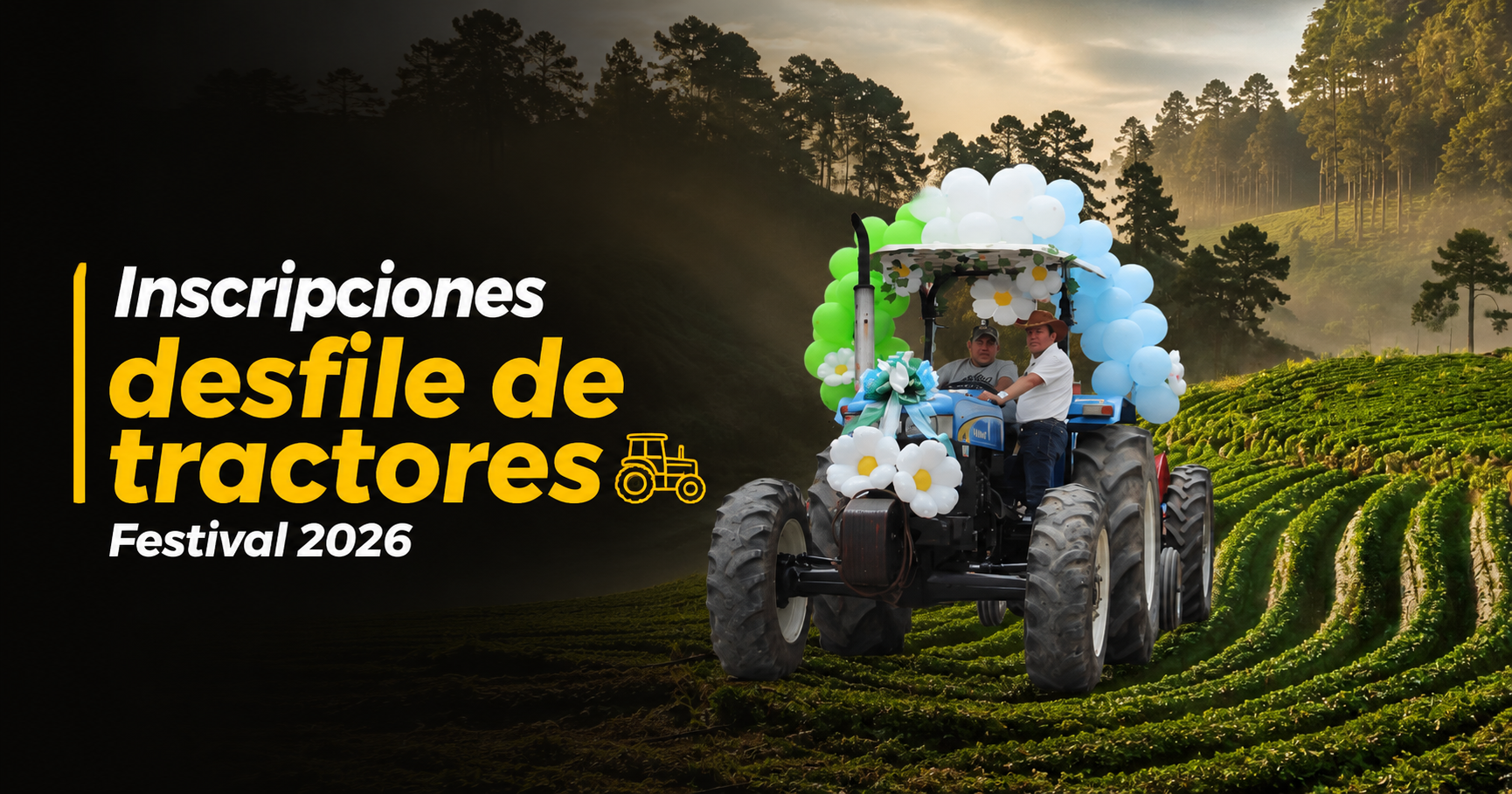 🚜 Abren inscripciones para el desfile de tractores del Festival de la Tierra y el Trabajo 2026