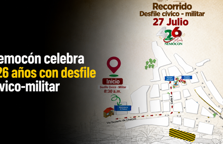 ? |Nemocón| conmemorará sus 426 años con |desfile cívico-militar|