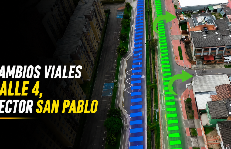 ? Implementan |cambios viales| en la calle 4 del sector San Pablo + Video