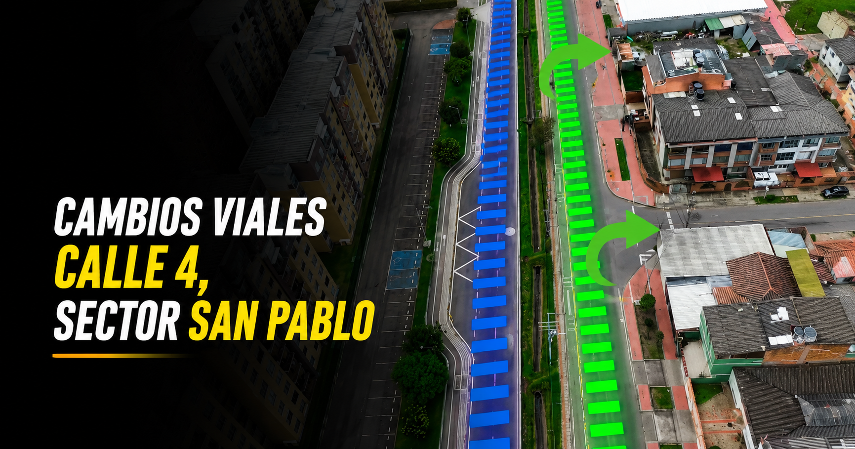 🚧 Implementan |cambios viales| en la calle 4 del sector San Pablo + Video