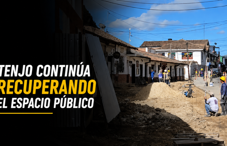 🚧 |Tenjo| continúa con la recuperación del |espacio público| + Video