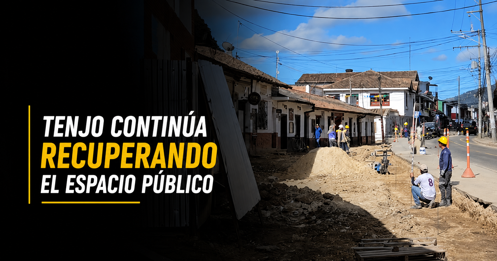 🚧 |Tenjo| continúa con la recuperación del |espacio público| + Video
