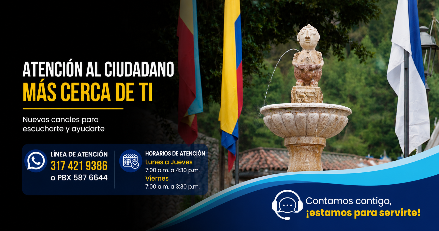 📞 Administración Municipal de |Sopó| fortalece la atención al ciudadano con |canales de contacto|, ¿cómo comunicarse?