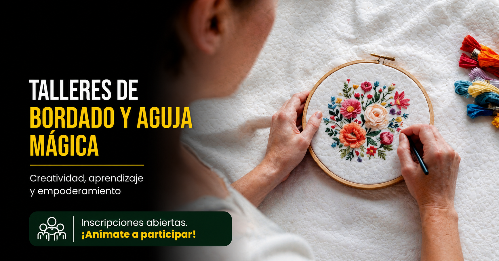 🧵 |Secretaría de la Mujer| abre talleres de fotobordado y aguja mágica en |Tenjo|, ¿cómo participar?
