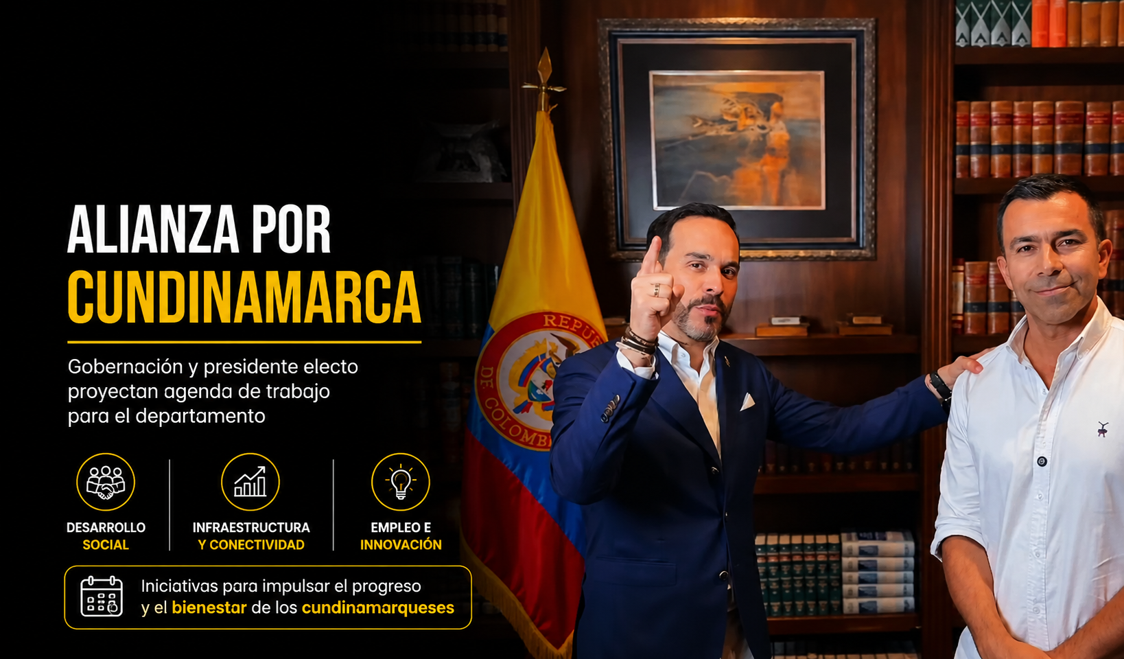 🤝 |Gobernación| y |presidente| electo |Abelardo de la Espriella| proyectan agenda de trabajo para |Cundinamarca|, ¿qué iniciativas impulsarán? + Video
