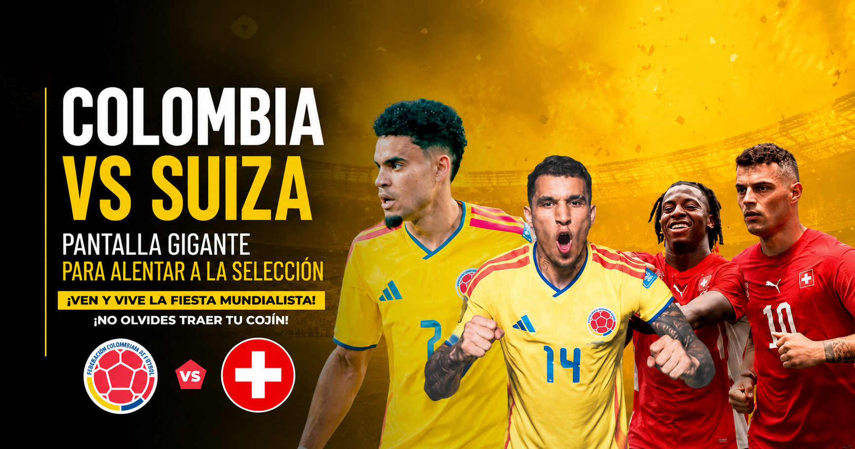 ⚽ |Cogua| invita a ver a |Colombia| en pantalla gigante, ¿se unirá al apoyo?