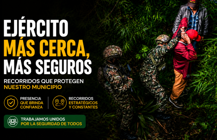 Ejército refuerza la seguridad en el municipio, ¿en qué consisten los recorridos?