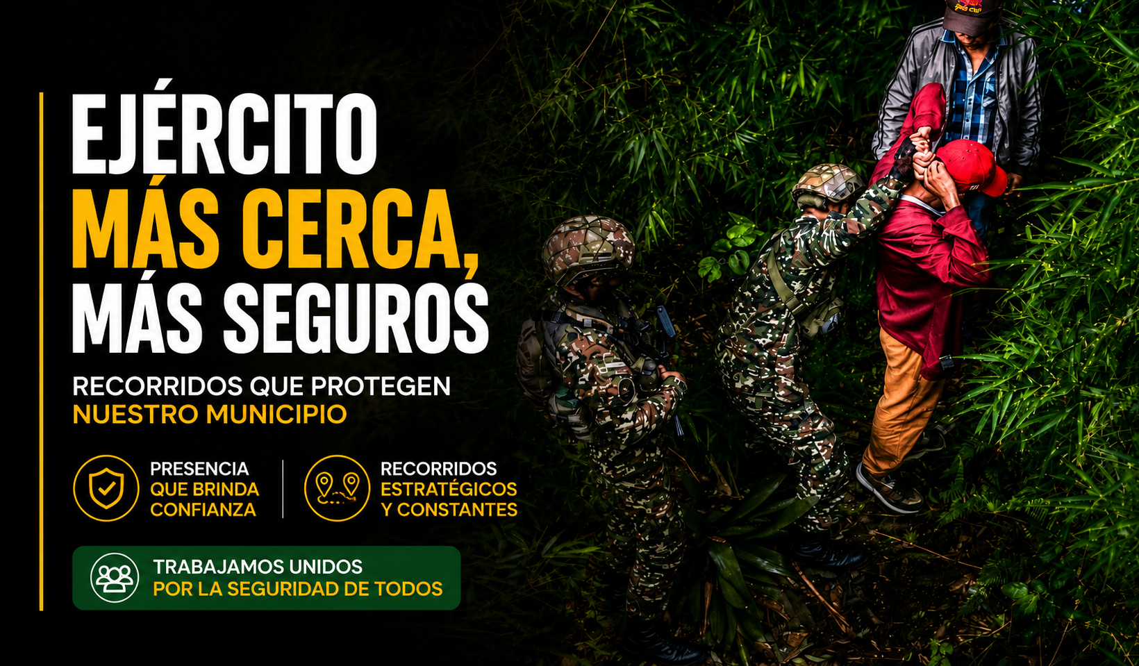 Ejército refuerza la seguridad en el municipio, ¿en qué consisten los recorridos?