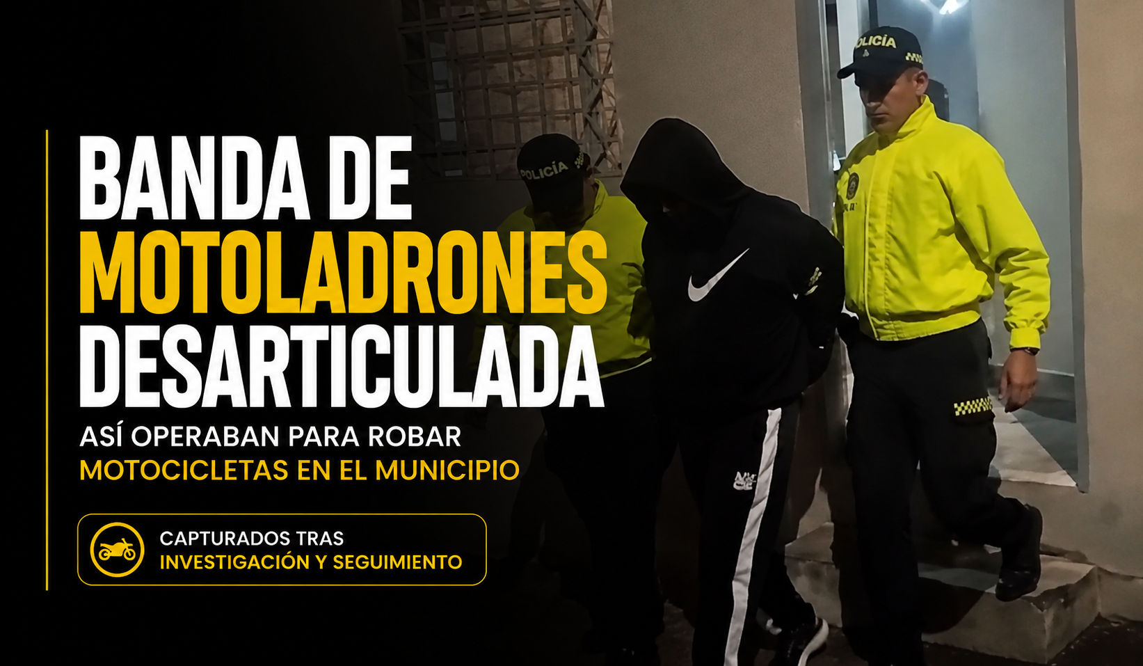 🏍️ Desarticulan banda dedicada al |robo de motocicletas|, ¿cómo operaba? + Video