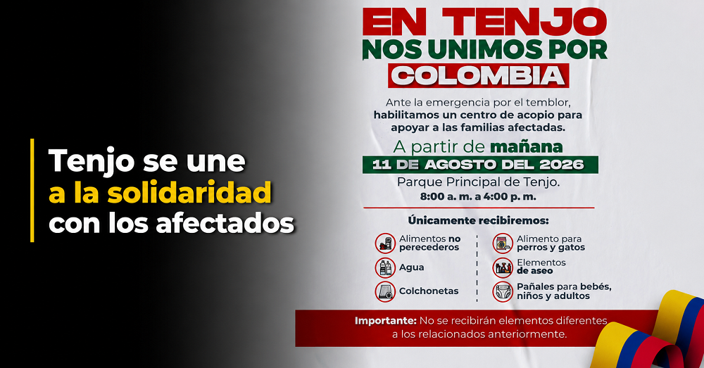 🇨🇴 |Tenjo| se une a la solidaridad con los afectados, ¿qué donaciones se pueden entregar?
