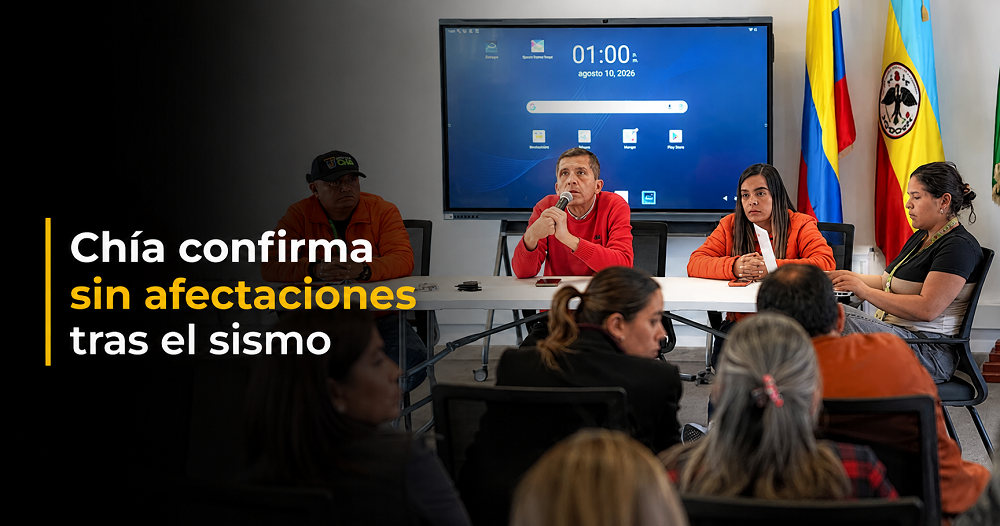🚨 |Chía| confirma que no hay afectaciones tras el sismo, ¿qué determinó el Consejo Municipal de Gestión del Riesgo?