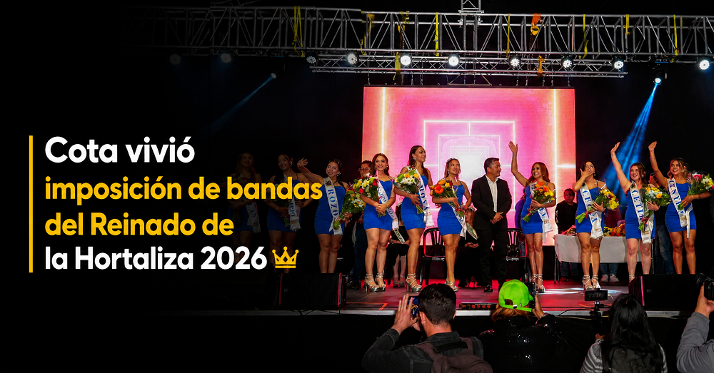👑 |Cota| vivió la imposición de bandas del |Reinado de la Hortaliza| 2026, ¿qué sigue?