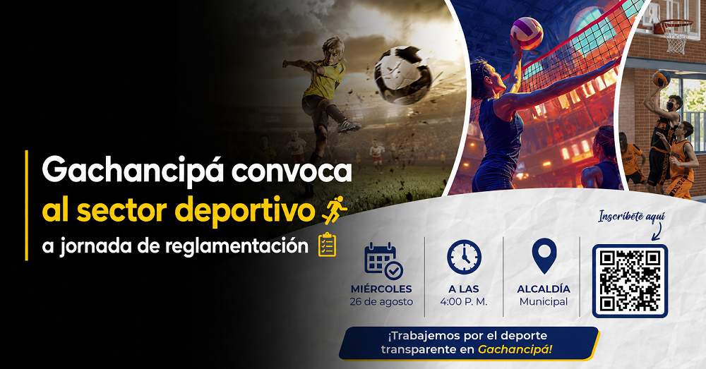 ⚽ |Gachancipá| convoca al sector deportivo a jornada de reglamentación, ¿cómo participar?