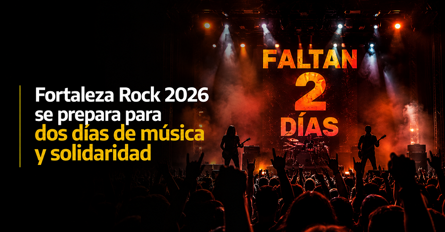 |Fortaleza Rock| 2026 se prepara para dos días de música y solidaridad 🤘 ¿Ya está listo? + Video