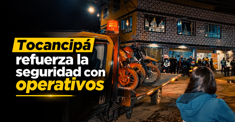 🚔 |Tocancipá| refuerza la seguridad con operativos + Video