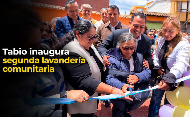 🧺💙 |Tabio| inaugura su segunda |Lavandería Comunitaria| + Video