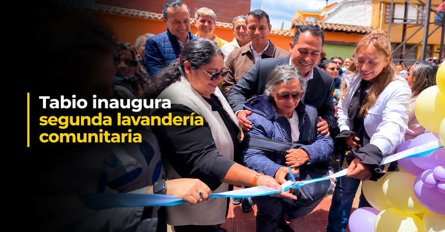 🧺💙 |Tabio| inaugura su segunda |Lavandería Comunitaria| + Video