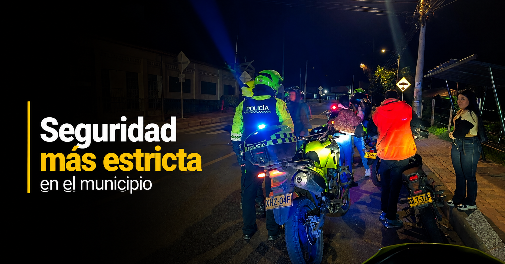 👮 |Controles de seguridad| se intensifican en el municipio de |Tenjo|, ¿qué operativos se adelantan?