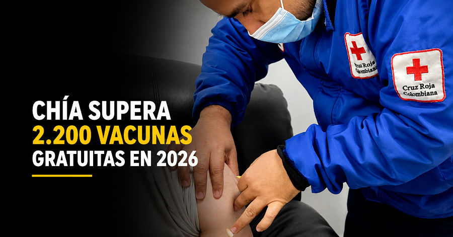 💉 |Chía| supera las 2.200 |vacunas gratuitas| en 2026
