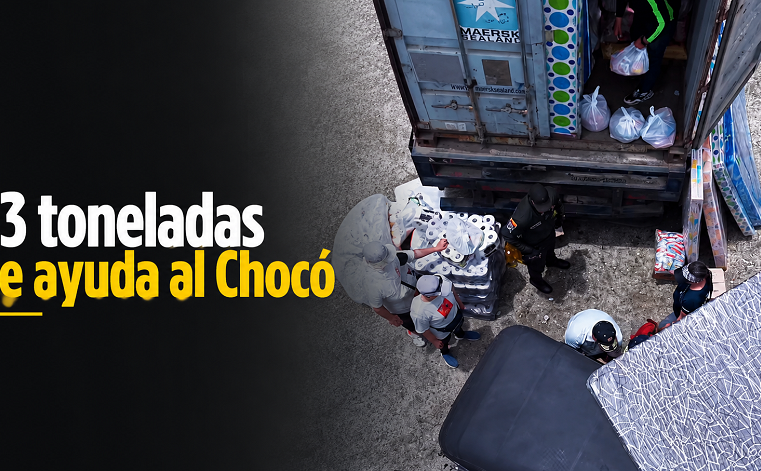 🇨🇴 |Tocancipá| llevó 33 toneladas de ayuda al |Chocó| + Video