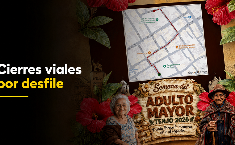 🚧 |Tenjo| tendrá cierres viales por desfile del |Adulto Mayor|, ¿qué deben tener en cuenta los conductores?