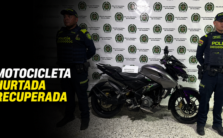🚨 |Gachancipá| recuperó una motocicleta hurtada, ¿cómo fue localizada?