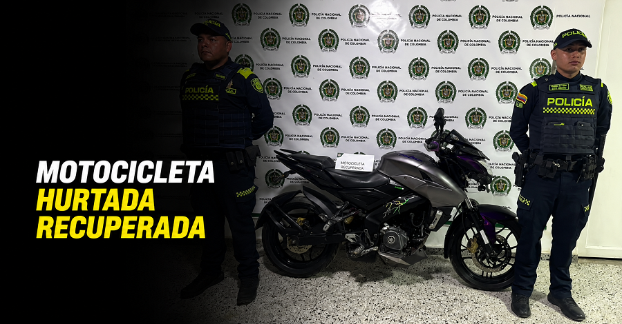 🚨 |Gachancipá| recuperó una motocicleta hurtada, ¿cómo fue localizada?