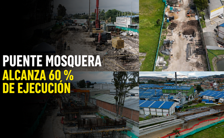 🚆 |Puente Mosquera| alcanza 60 % de ejecución
