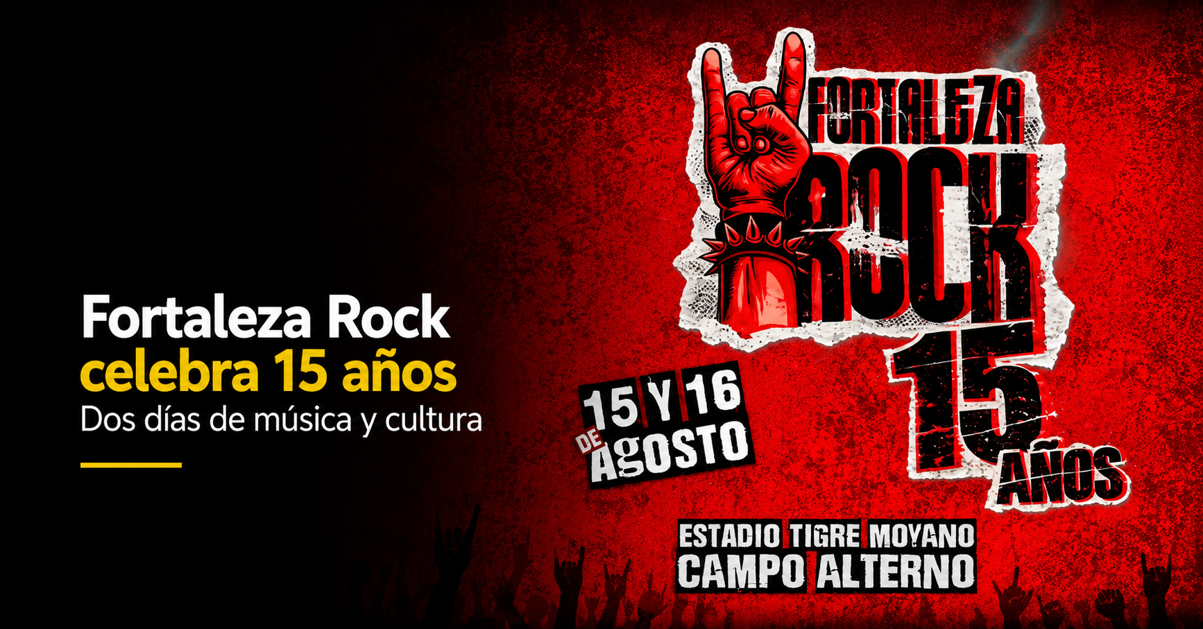 🎸 |Fortaleza Rock| celebra 15 años en Cajicá, ¿qué artistas harán parte del festival? + Video