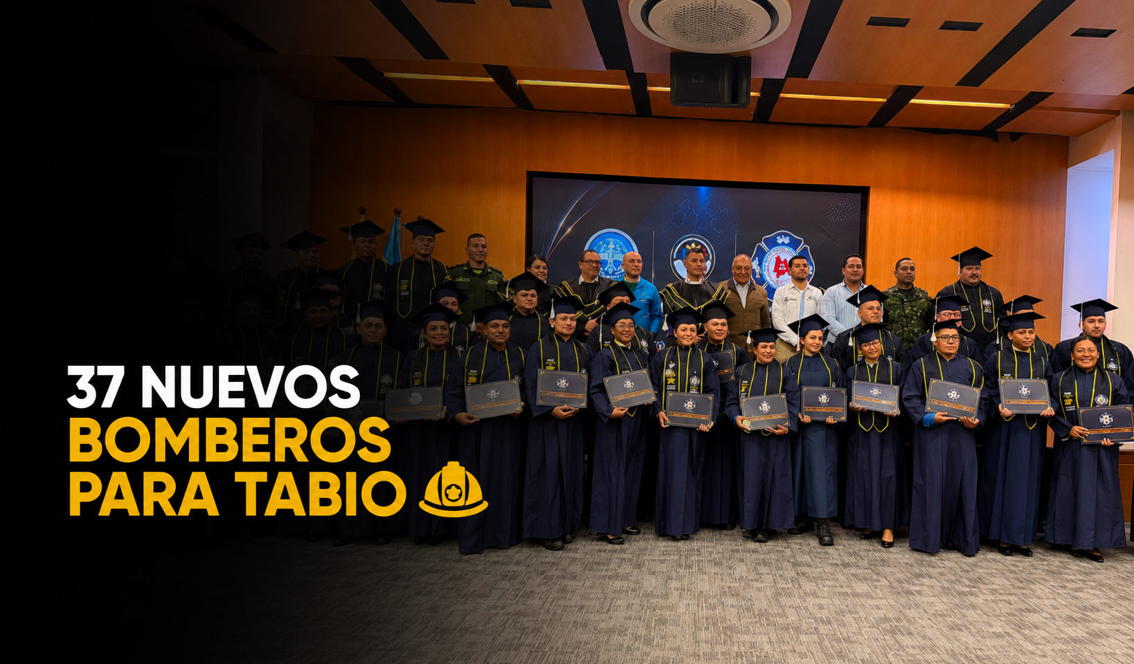 🚒 |ESBOCUN| graduó 37 nuevos bomberos en |Tabio|, ¿qué reconocimiento recibió el alcalde?