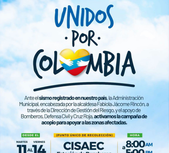 🤝 Cajicá se une a la solidaridad con afectados por el sismo, ¿cómo se puede ayudar?