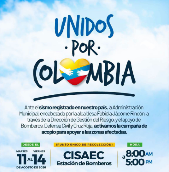 🤝 Cajicá se une a la solidaridad con afectados por el sismo, ¿cómo se puede ayudar?