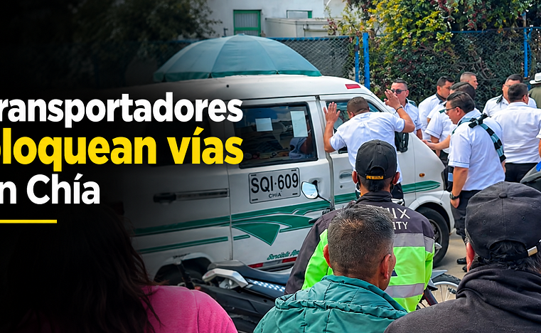 🚨 |Bloqueos de transportadores| afectaron la movilidad en |Chía| + Video