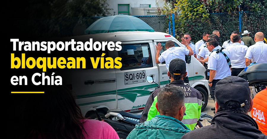 🚨 |Bloqueos de transportadores| afectaron la movilidad en |Chía| + Video