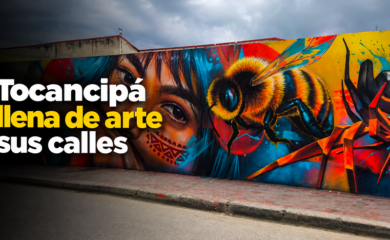 🎨🇨🇴 |Tocancipá| llena de arte sus calles por sus 433 años, ¿cómo se transformaron sus muros?