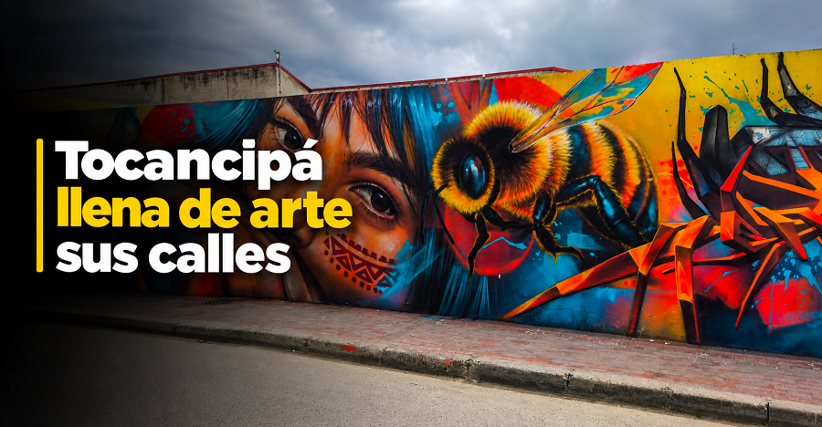 🎨🇨🇴 |Tocancipá| llena de arte sus calles por sus 433 años, ¿cómo se transformaron sus muros?