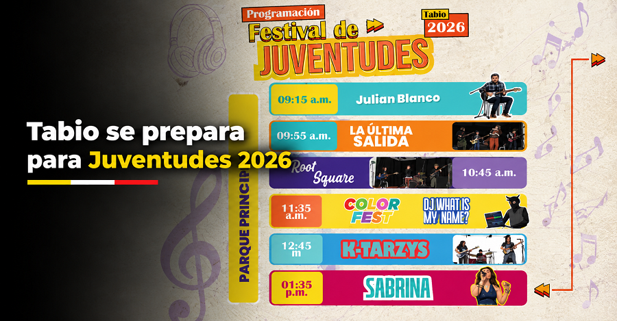 🎶🧑‍🎤 |Tabio| se prepara para el |Festival de Juventudes| 2026, ¿qué tendrá esta jornada?