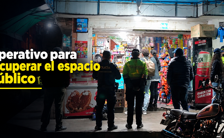 Operativo en |Cogua| para recuperar el espacio público 🤝🚔 ¿Qué verificaron las autoridades?
