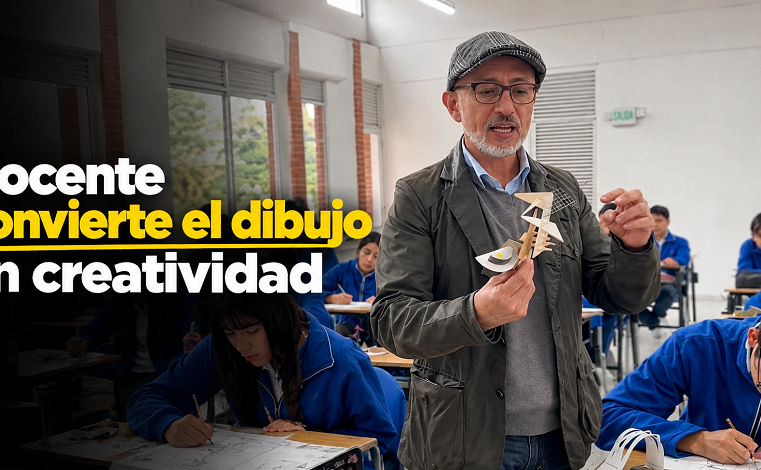Docente de |Cajicá| convierte el dibujo en creatividad ✏️🏆 ¿Qué reconocimiento recibió? + Video