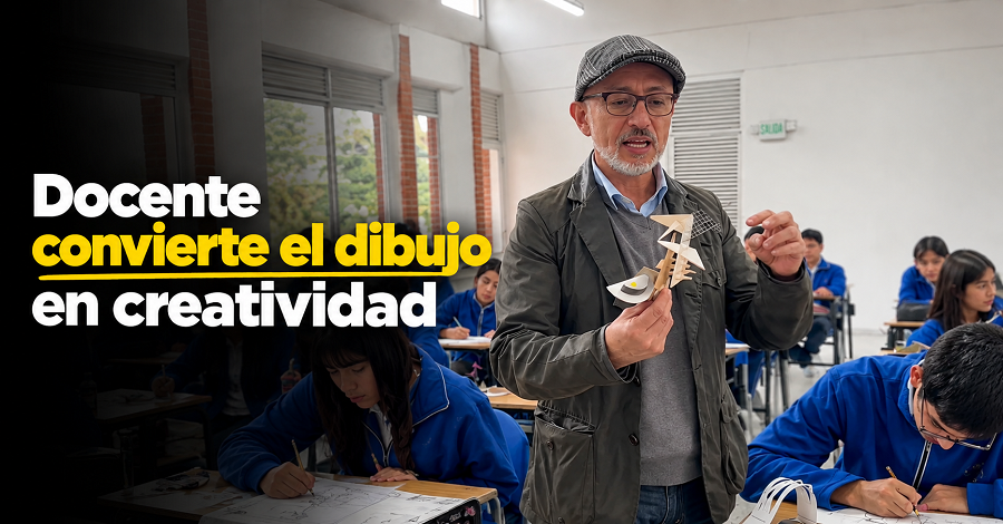 Docente de |Cajicá| convierte el dibujo en creatividad ✏️🏆 ¿Qué reconocimiento recibió? + Video
