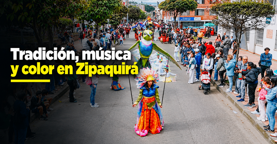 🎭 |Zipaquirá| celebró su tradición con música y color, ¿cómo fue el desfile?