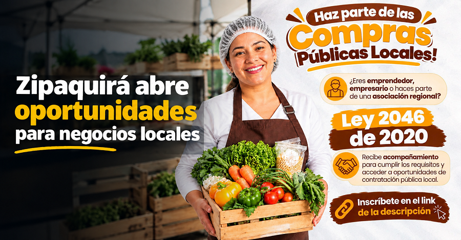🛍️ |Zipaquirá| abre oportunidades para negocios locales, ¿quiénes pueden participar?