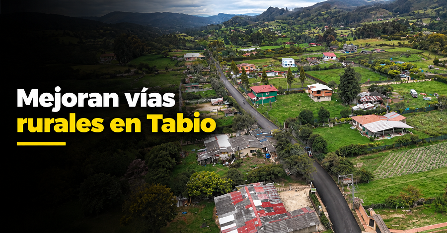 🚜🛣️ |Tabio| mejora sus vías rurales: ¿qué sectores fueron intervenidos? + Video