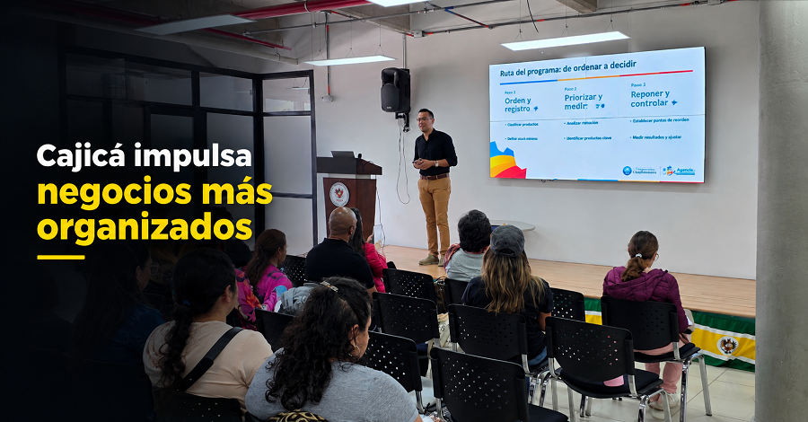 📦 |Cajicá| capacita a |emprendedores| en gestión de inventarios, ¿cómo fortalecerán sus negocios?