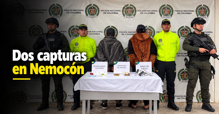 🚔 Dos |capturas| dejan operativo en |Nemocón| ⚖️ ¿Qué elementos fueron incautados?