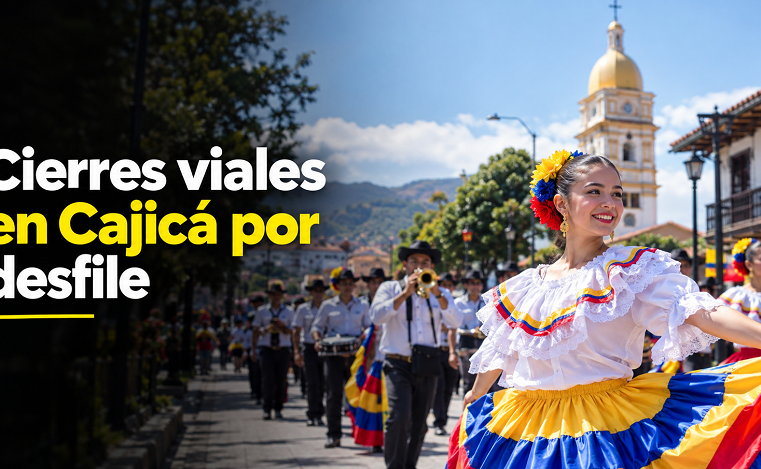 🚧 |Cajicá| tendrá |cierres viales| por desfile, ¿qué deben tener en cuenta los conductores?