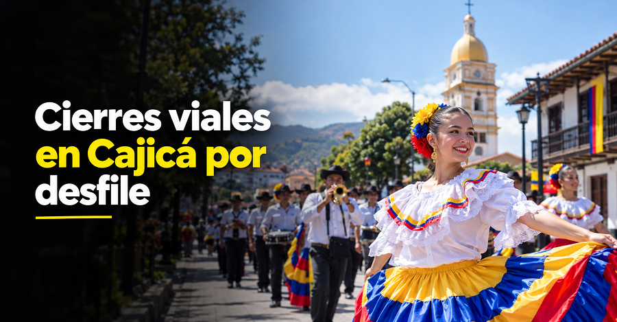 🚧 |Cajicá| tendrá |cierres viales| por desfile, ¿qué deben tener en cuenta los conductores?