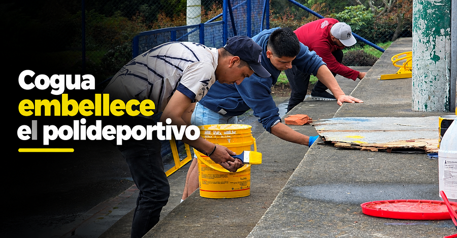 🧹 |Cogua| embellece el polideportivo de |Rodamontal|, ¿cómo se beneficia la comunidad?