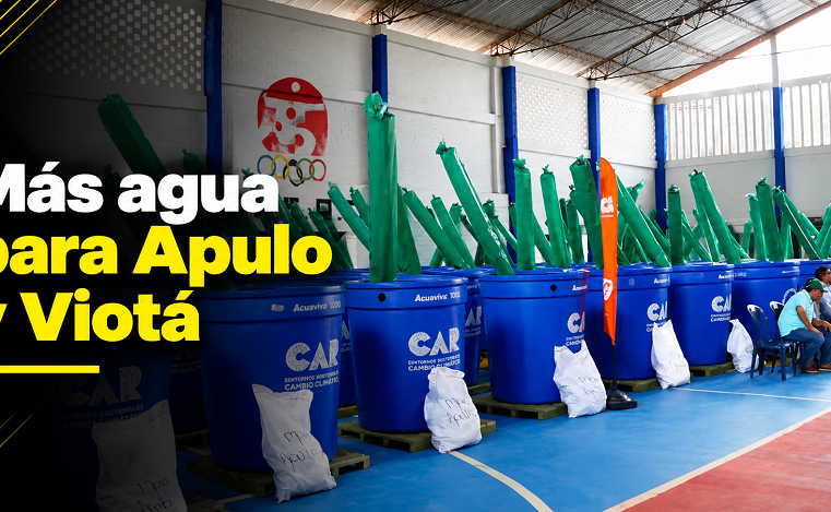 💧 |Apulo| y |Viotá| reciben tanques para cosechar |agua lluvia|, ¿cuántas familias se benefician? + Video